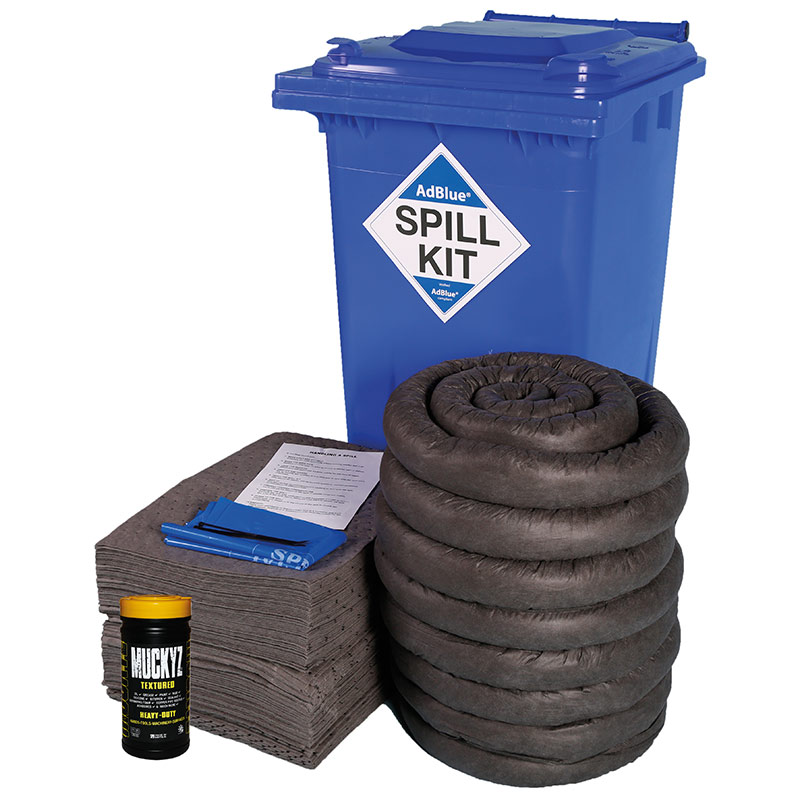 240 Litre AdBlue Spill Kit with Blue 240L Wheelie Bin