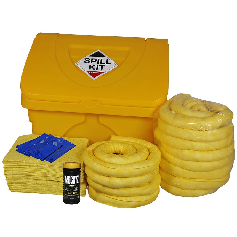240L Chemical Spill Kit with Yellow Storage Bin
