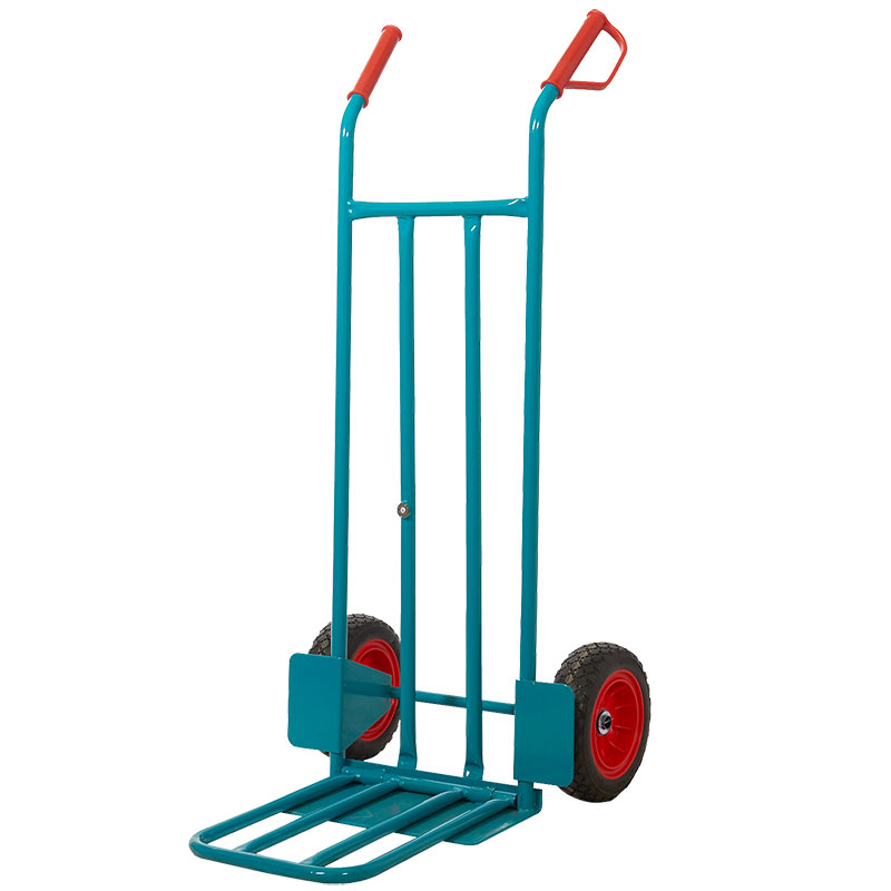 250kg heavy-duty sack truck with wheel guards and folding toe plate