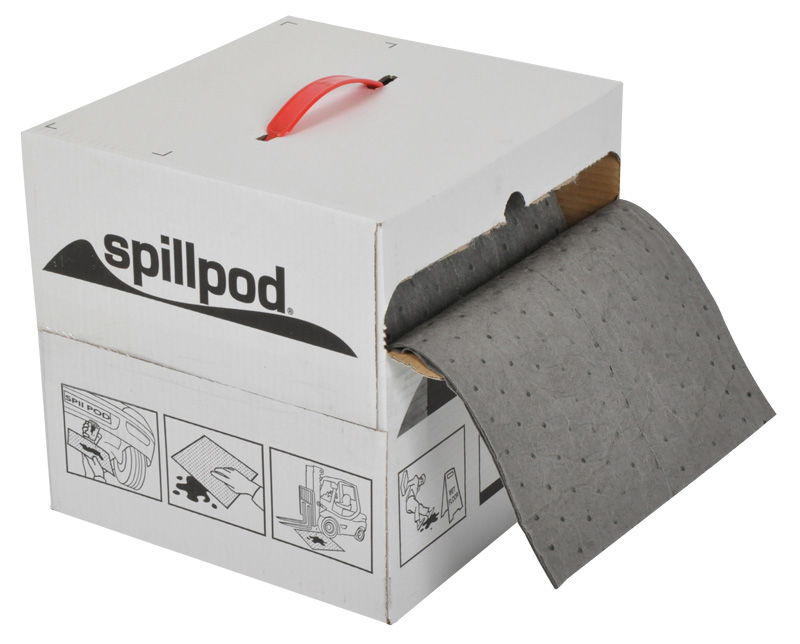 Spillpod 31m Roll of perforated low lint Absorbent material