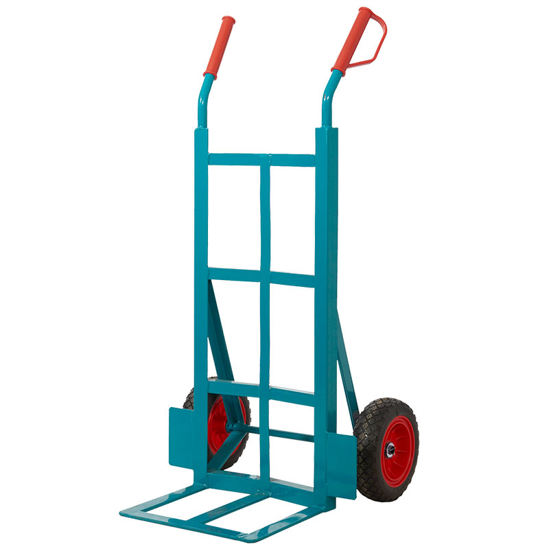 300kg strong angle iron heavy-duty sack truck with wheel guards