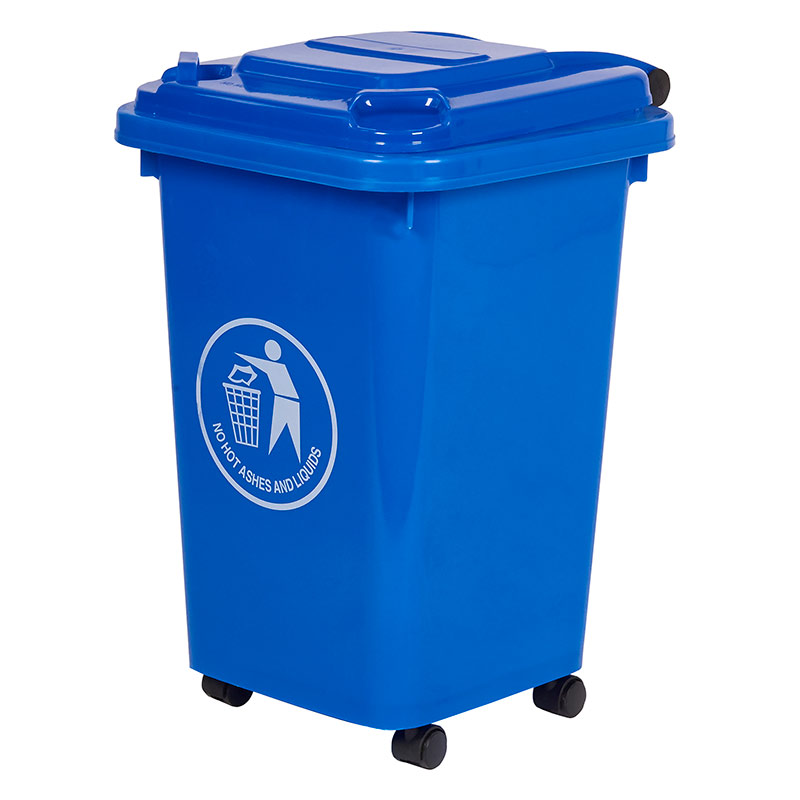 30L Blue Indoor Wheeled Bin - 520 x 350 x 400 - Complies to BS/EN 840