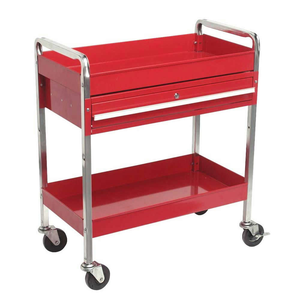 Sealey Heavy Duty Workshop Trolleys - 2 tray 1 drawer