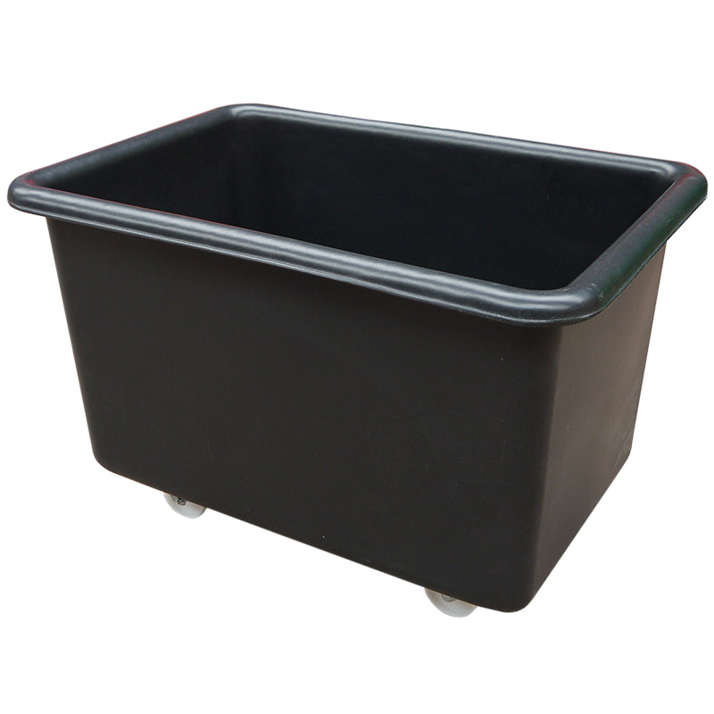 320L Black Recycled Plastic Tapered Truck - 735h x 685w x 1010L