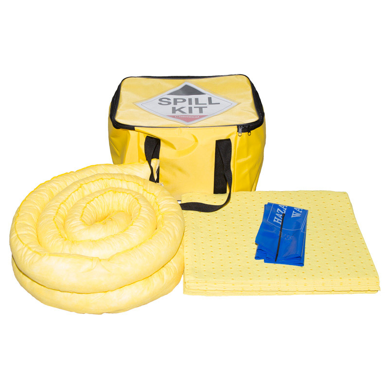 35 Litre Chemical Spill Kit in Hi-Vis Yellow Cube Bag