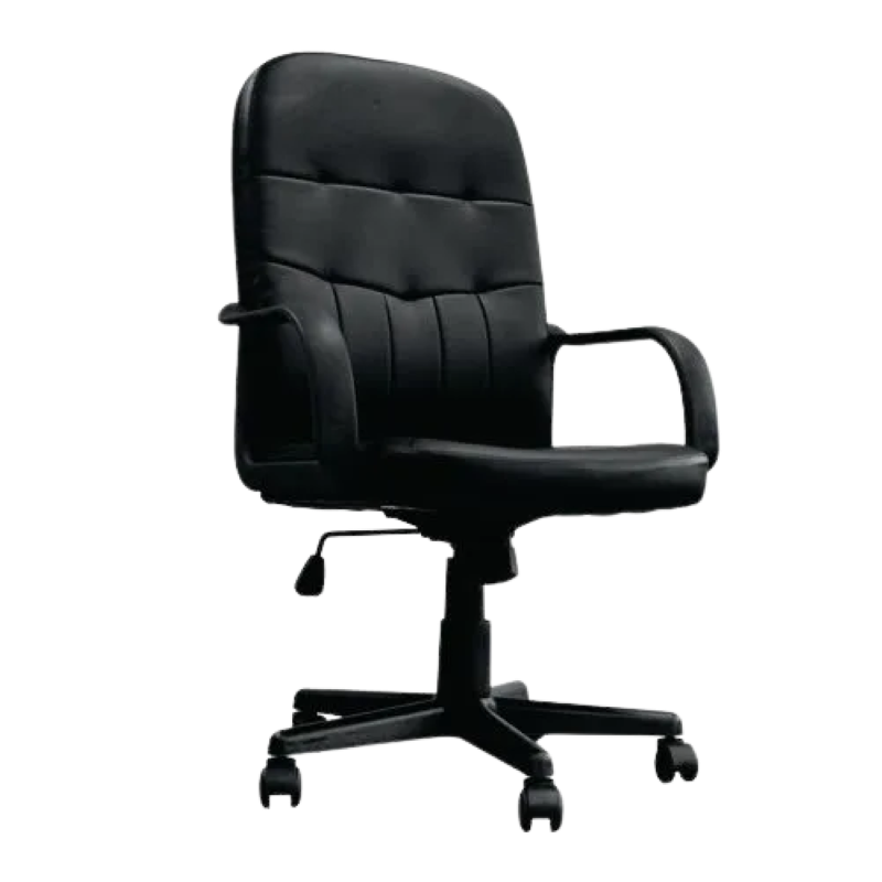 Executive Leather Office Chair with Tilt, Recline and Armrests