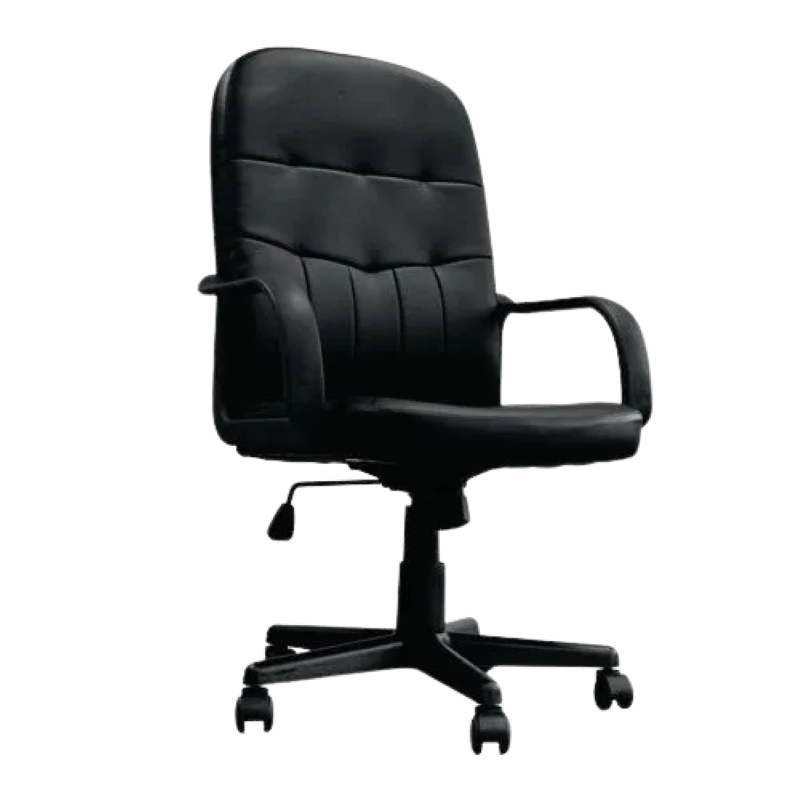 Executive Leather Office Chair with Tilt, Recline and Armrests