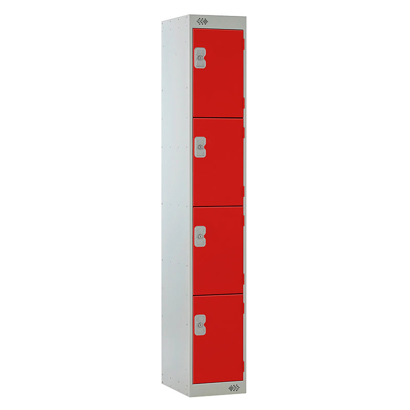 Fastrack Four Door Metal Locker - 1800 x 300 x 450mm
