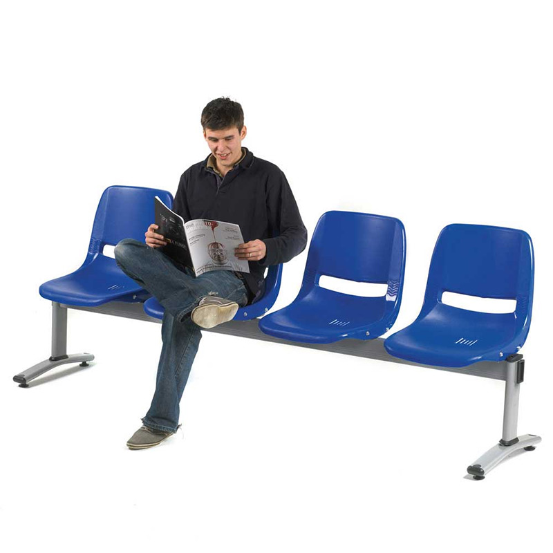 4 Seater Beam Bench - 2235 x 550 x 790mm - heavy duty polypropylene