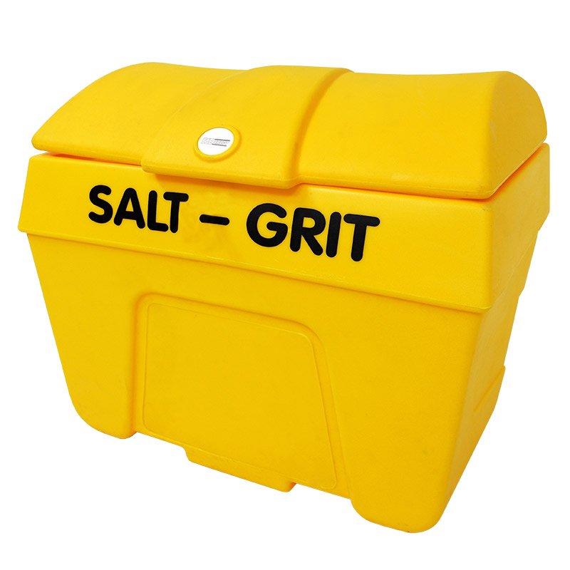 Yellow 400L Heavy-Duty Polyethylene Grit Bin - 900 x 650 x 1050mm