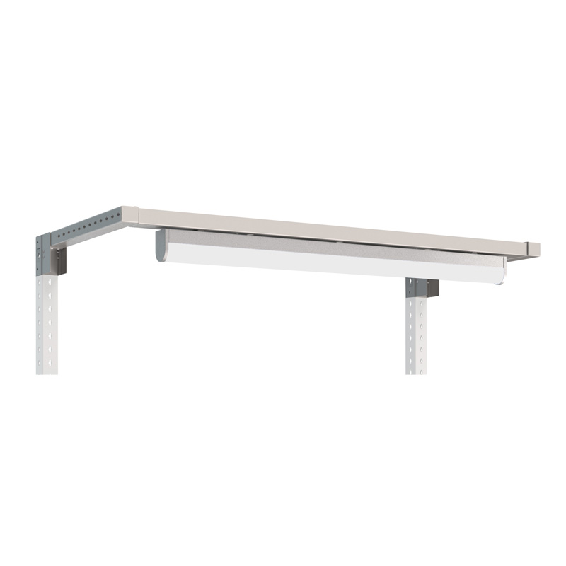 Led Light & Support Frame (1350mm),, for Bott Cubio bench, WxDxH: 1406x647x120mm, Ral 7035