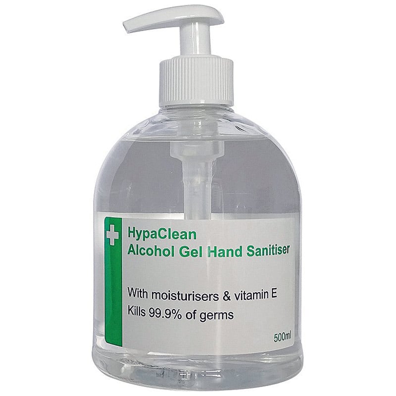 HypaClean Alcohol Hand Gel Sanitiser with Vitamin E - 500ml