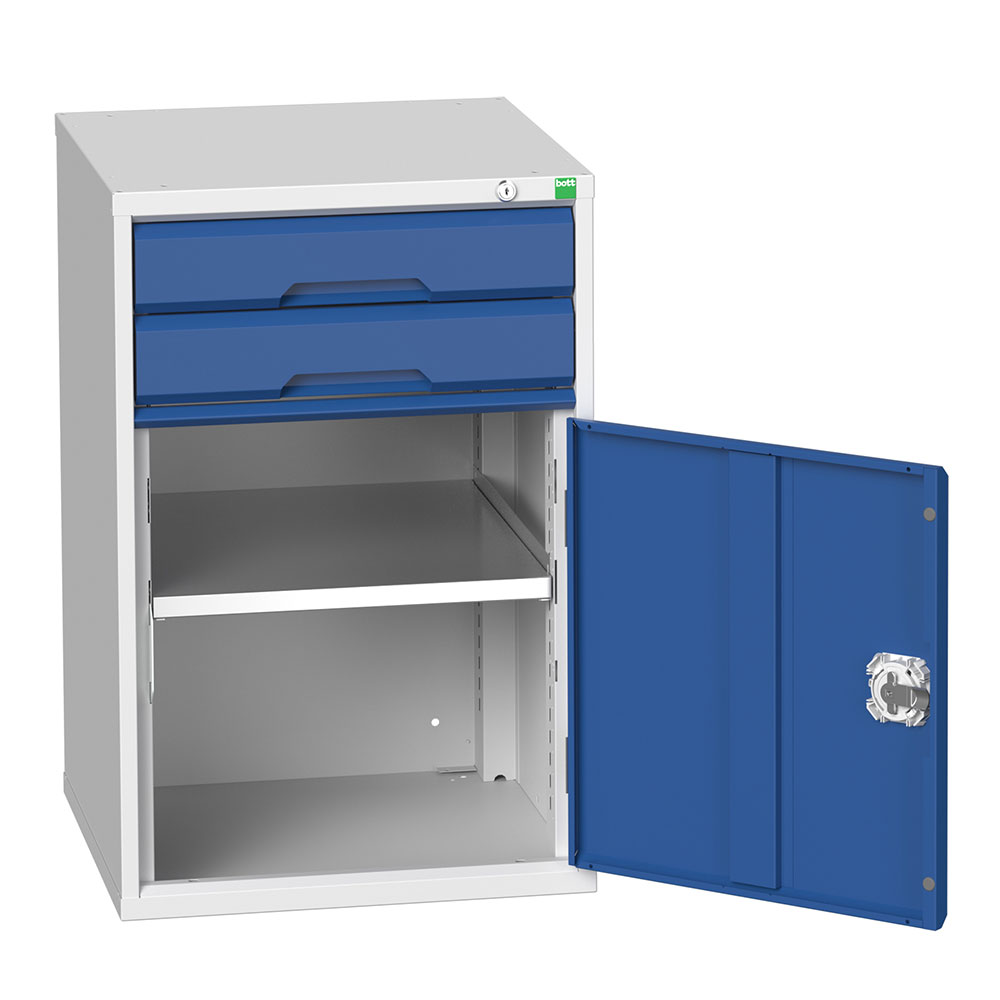 Bott Verso Steel Storage Cabinet - 2 drawer 1 cupboard (800 x 525 x 550)