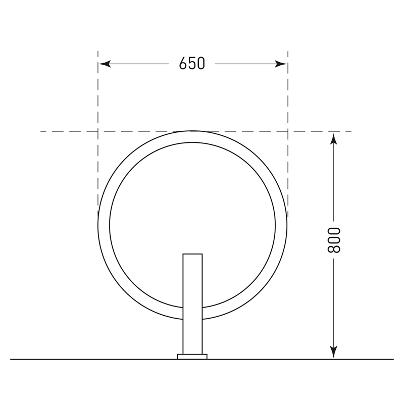 CITY GIRO Bicycle Stand Hot Dip Galvanised - Surface Fix