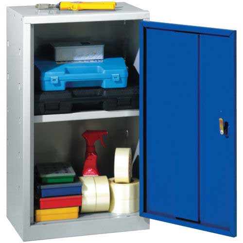 TC Single Door Metal Cupboard with 1 Shelf - 684 x 450 x 300mm