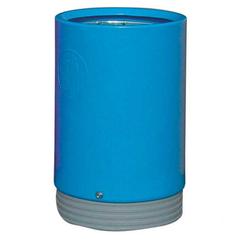 Outdoor Open Top Litter Bin - Blue