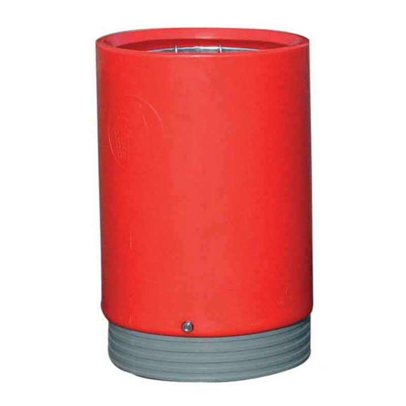 Outdoor Open Top Litter Bin - Red