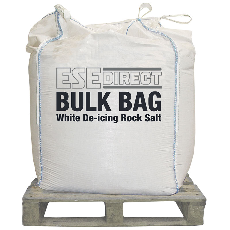 Bulk Bag of White De-icing Rock Salt 900kg