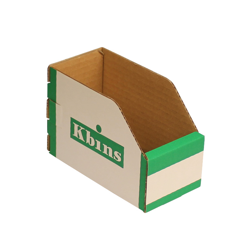 K-Bins - A Range Open Front Fibreboard Shelf Bins - 100 h x 75 w x 150 d - Pack of 50