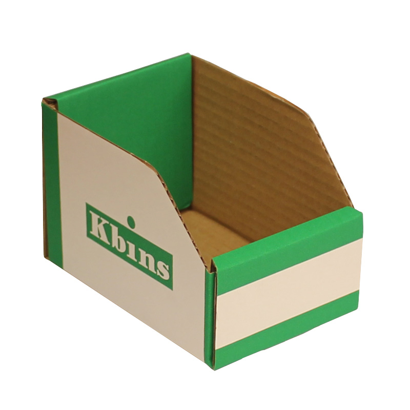 K-Bins - A Range Open Front Fibreboard Shelf Bins - 100 x 100 x 150mm (H x W x D) - Pack of 50