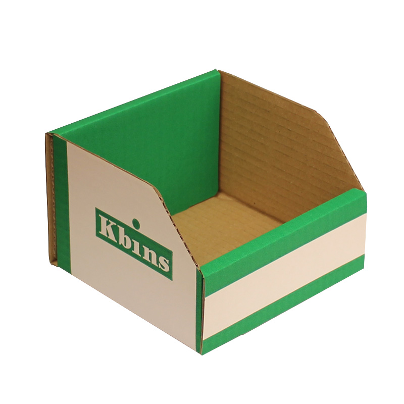 K-Bins - A Range Open Front Fibreboard Shelf Bins - 100 x 150 x 150mm (H x W x D) - Pack of 50