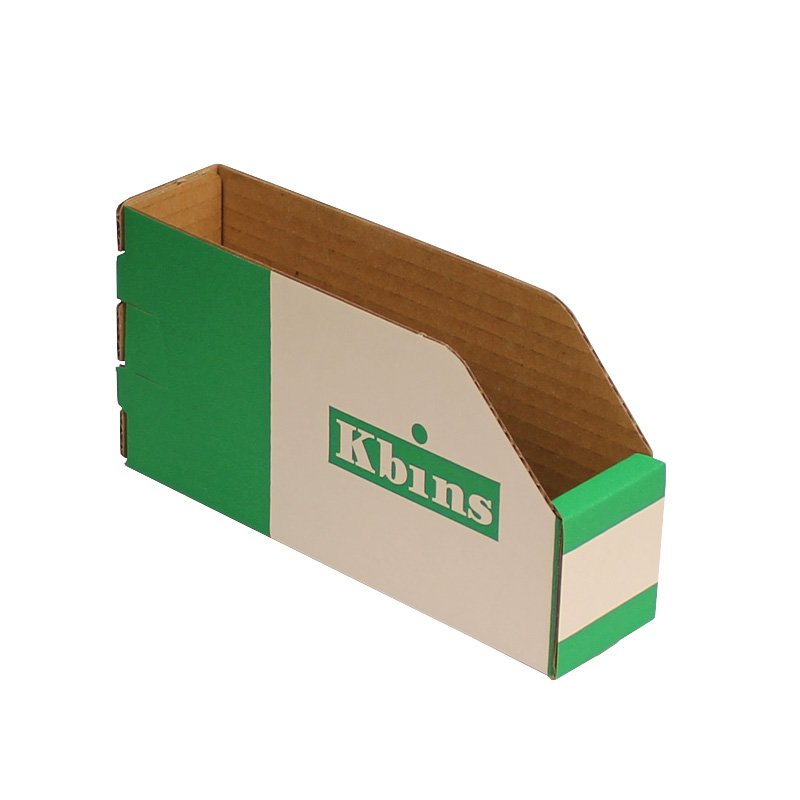 K-Bins - A Range Open Front Fibreboard Shelf Bins - 100 x 50 x 200mm (H x W x D) - Pack of 50
