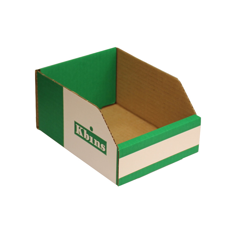 K-Bins - A Range Open Front Fibreboard Shelf Bins - 100 h x 150 w x 200 d - Pack of 50