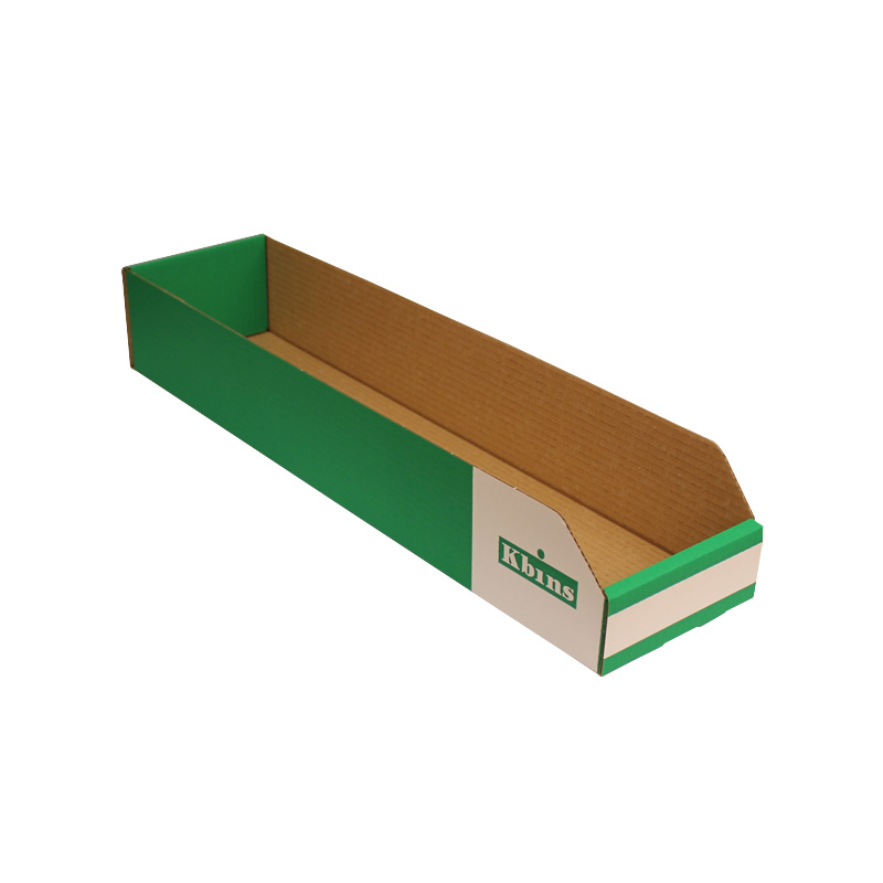 K-Bins - A Range Open Front Fibreboard Shelf Bins - 100 x 150 x 600mm (H x W x D) - Pack of 50