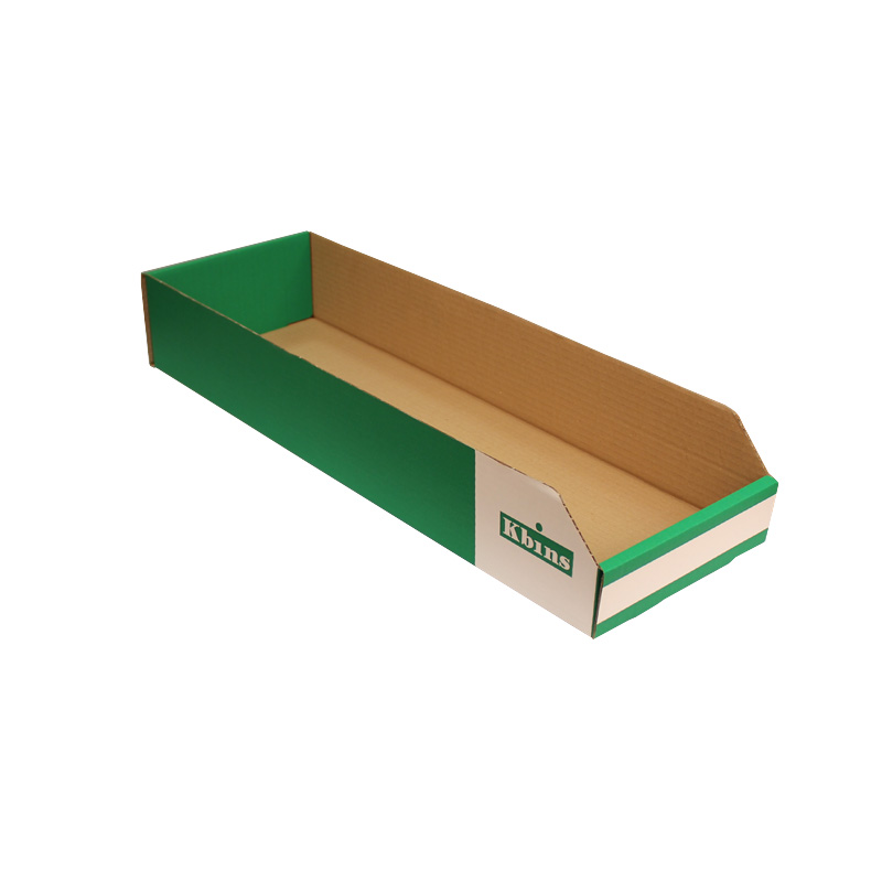 K-Bins - A Range Open Front Fibreboard Shelf Bins - 100 x 100 x 600mm (H x W x D) - Pack of 50