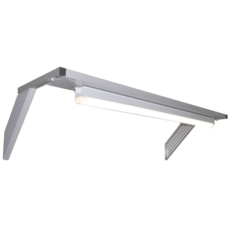 Above Bench Light Rail to suit 1200mm (Silver)