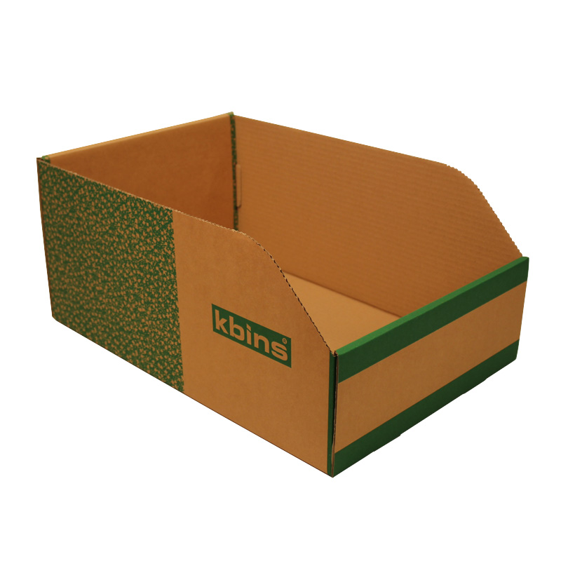 K-Bins B Range Jumbo Fibreboard Shelf Bins - 200 h x 300 w x 450 d - Pack of 25