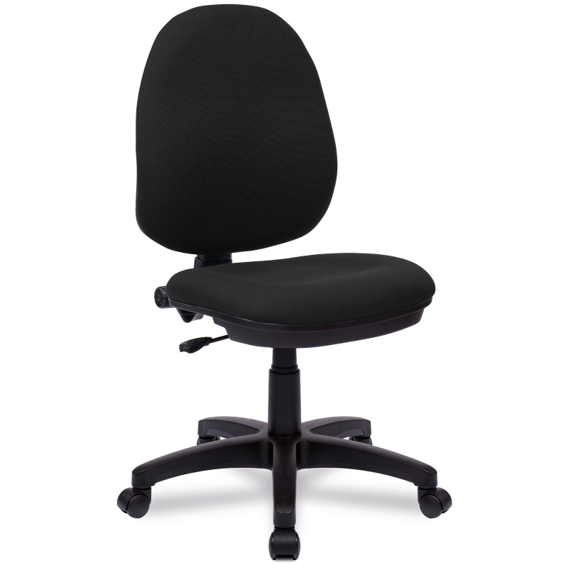 Single Lever Operators Chair In Black - No Arms