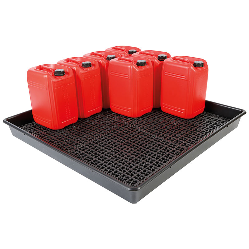 16 Drum Containment Sump - 1200 x 1200 x 120 - 120 litre capacity