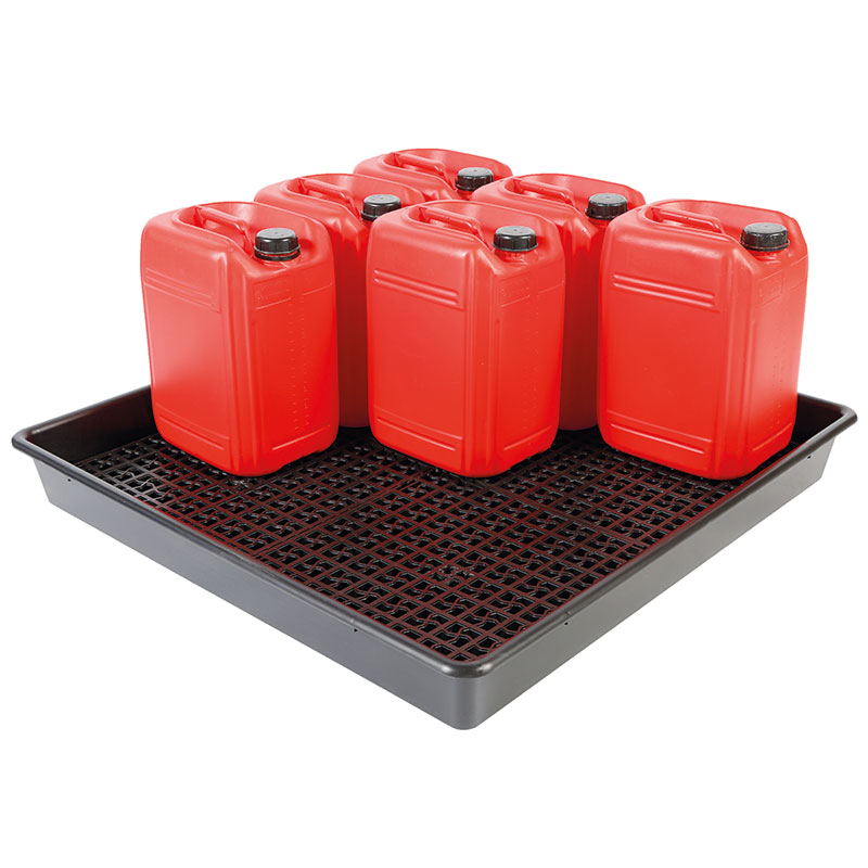 9 Drum Containment Sump - 1000 x 1000 x 120 - 100 litre capacity