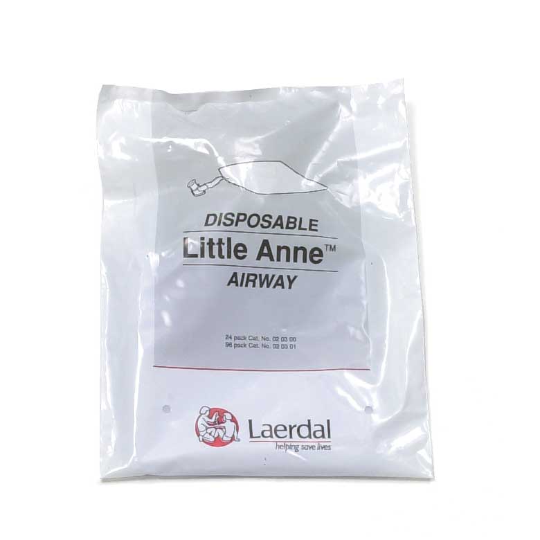 Pack of 96 Disposable Non-Rebreathing Little Anne Complete Airways