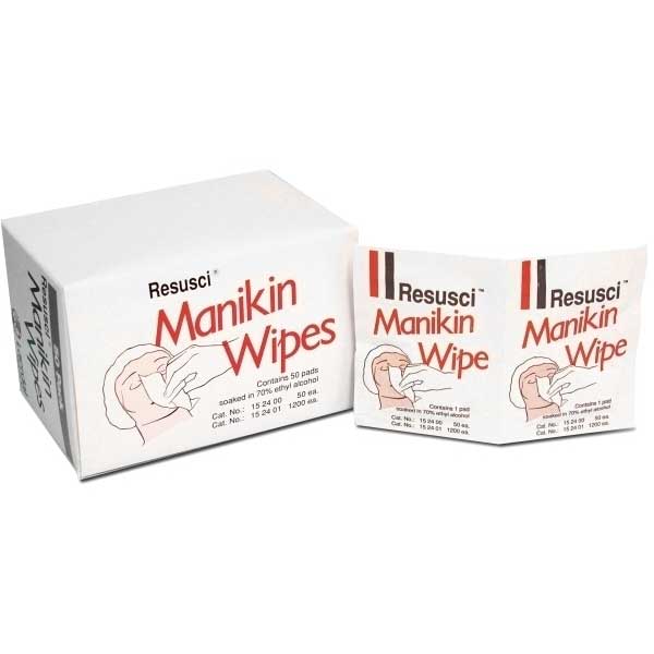Pack of 50 Manikin Wipes