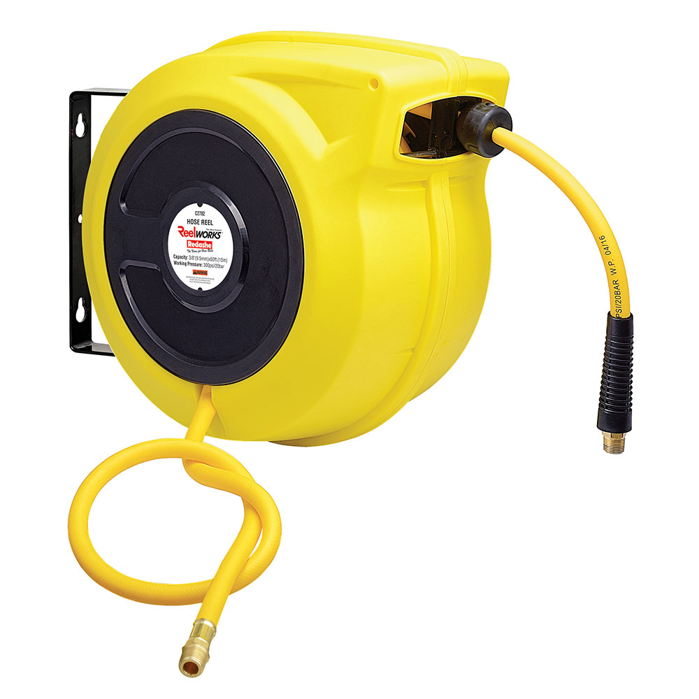 15m Spring Rewind Polypropylene Hose Reel - C2782