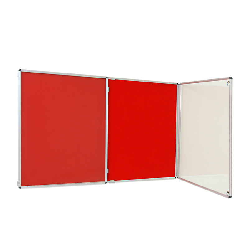 2 door Tamperproof Framed Noticeboard 1500mm x 1200mm Key Lock