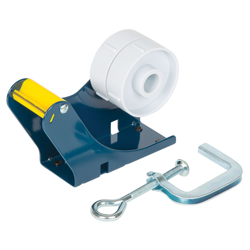 Clamp on bench tape dispenser - tape widths of 1 x 50mm or 2 x 25mm 