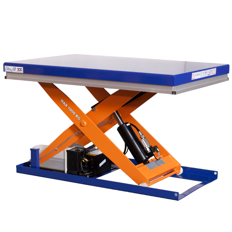 Budget Scissor Lift Tables 1,000kg cap 800w x 1200 long