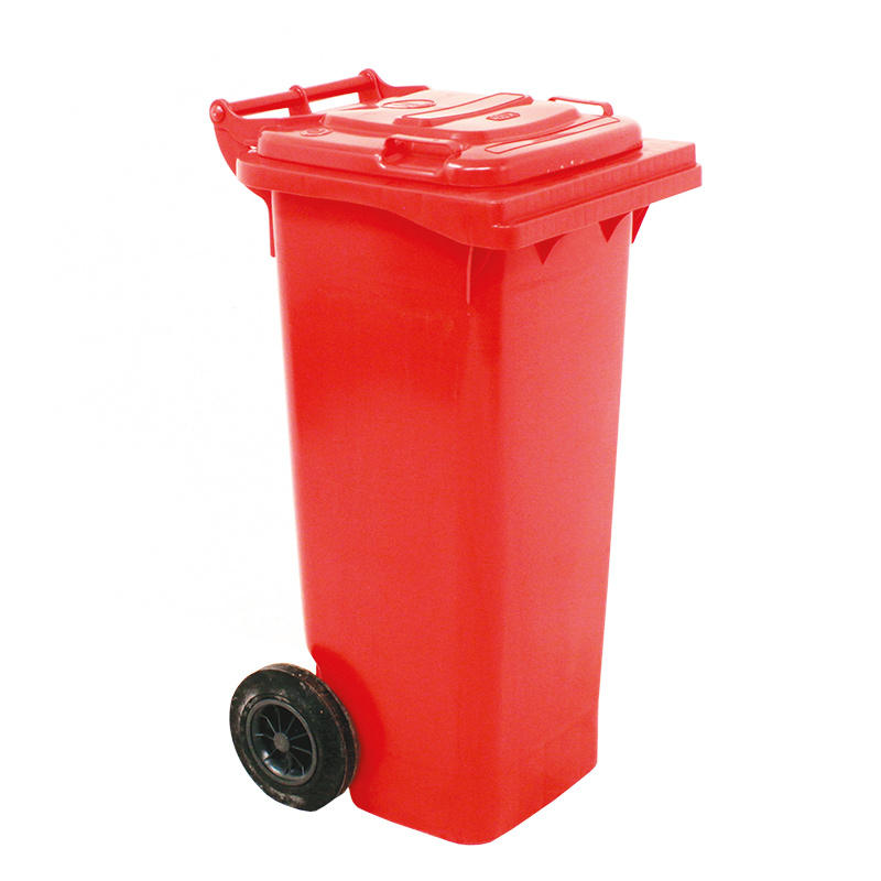 Red Wheelie Bin -  80 Litre