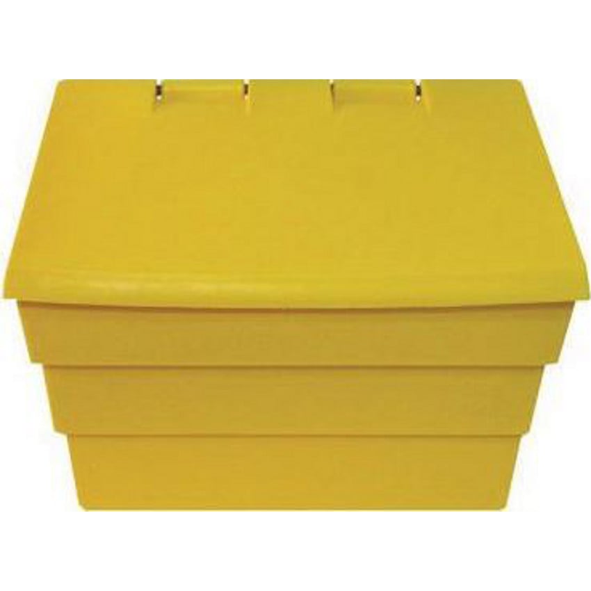 Mini 50 Litre Yellow Grit Bin - holds 50kg of grit - UV resistant polyethylene