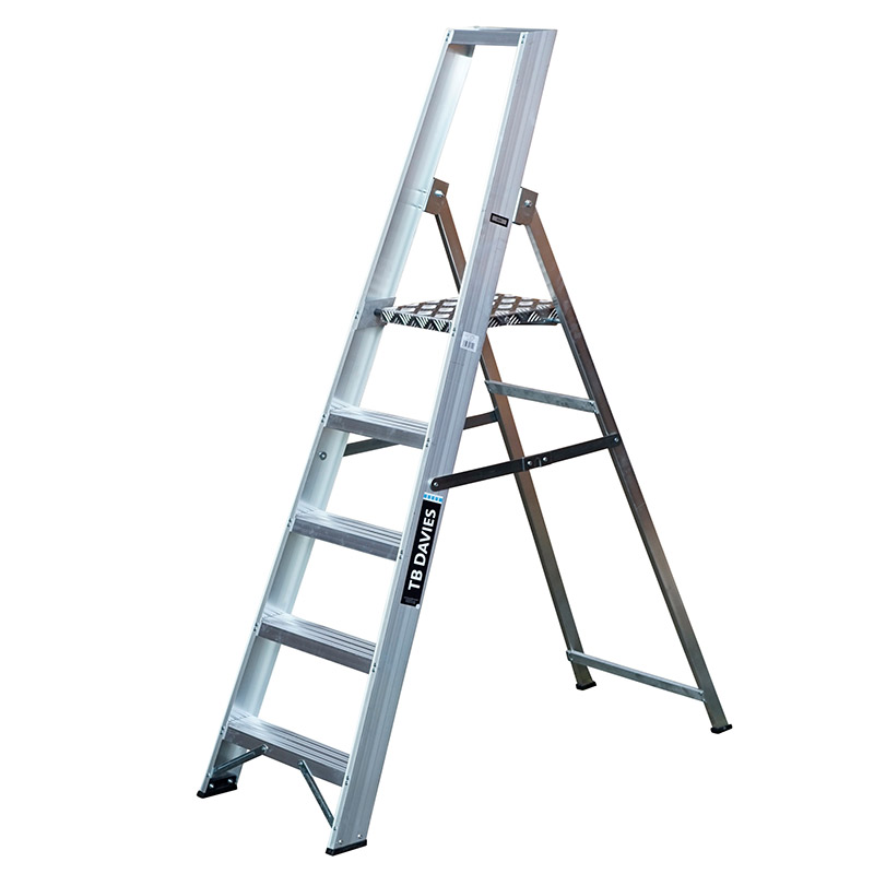 Professional EN131 Platform Step Ladder - 5 Tread - 1100mm Platform Height