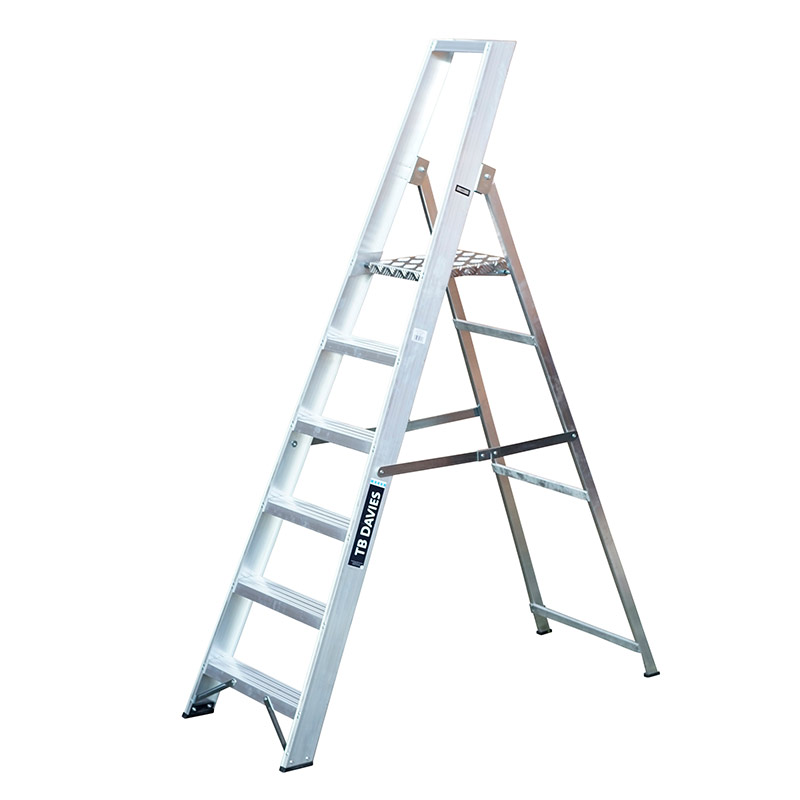 Professional EN131 Platform Step Ladder - 6 Tread - 1300mm Platform Height