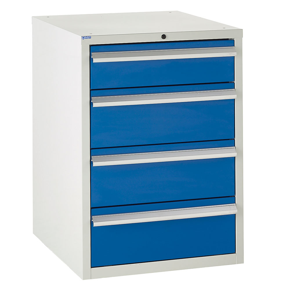 Euroslide 600 Metal Cabinet, 2x 100mm & 3x 200mm Drawers - 825 x 600 x 650mm