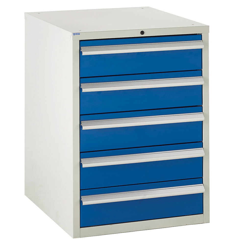 Euroslide 600 Metal Cabinet - 5x 150mm Drawers - 825 x 600 x 650mm