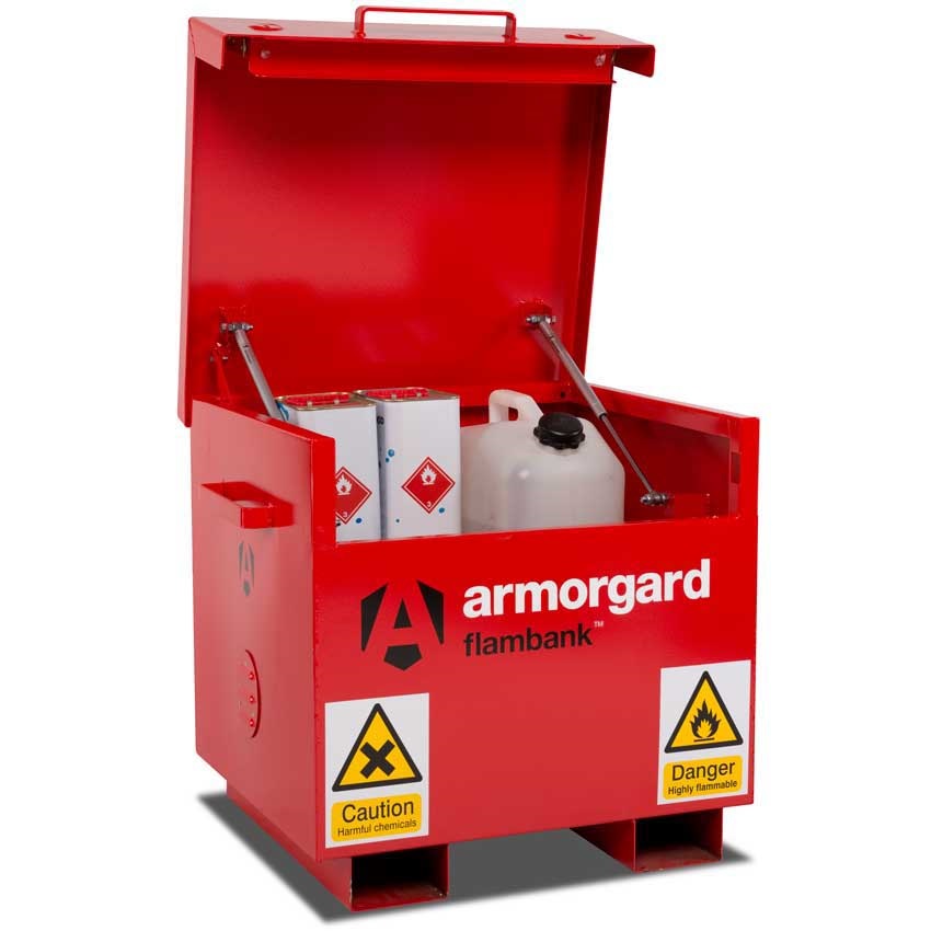 Armorgard FlamBank Hazardous Storage Chest - 665 x 765 x 675mm - 40L Sump FB21