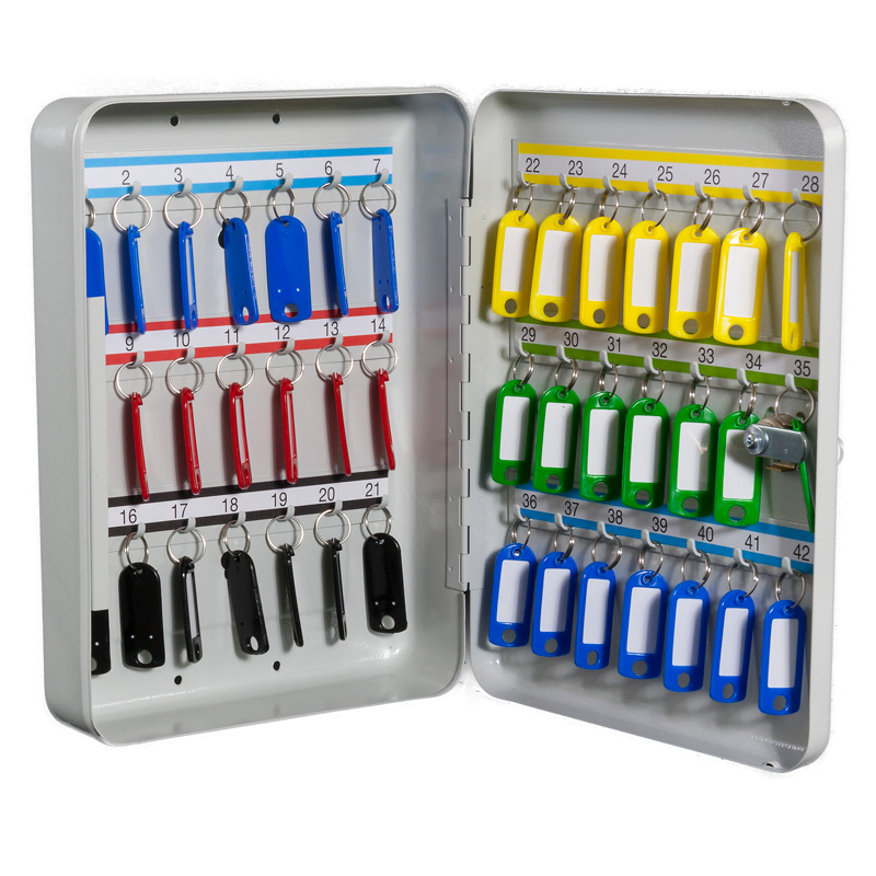 Fixed Hook Key Cabinets 42 key capacity