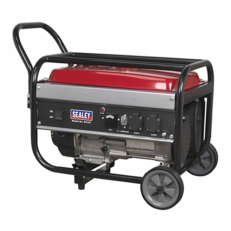 Sealey 3100w 230v 4 Stroke Petrol Generator