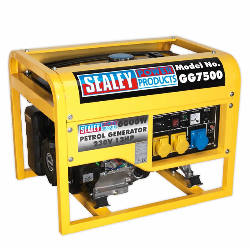 Sealey 6000w 110/230v 4 Stroke Heavy Duty Petrol Generator